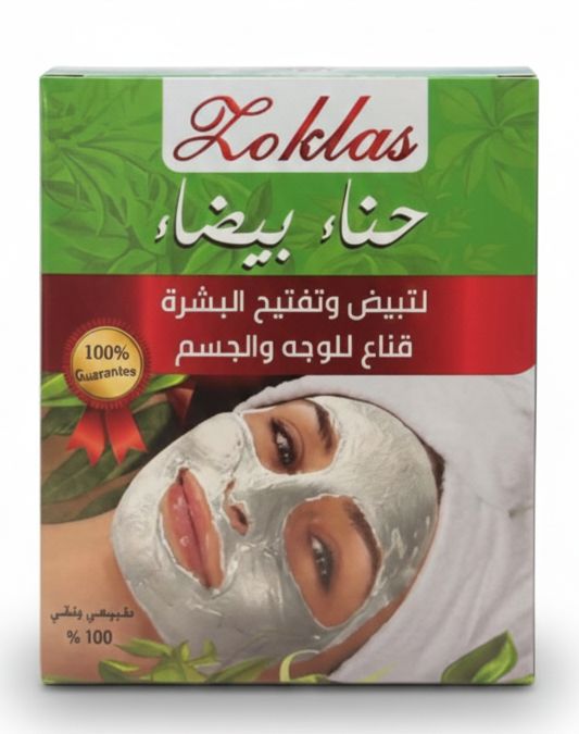 Zoklas White Henna Face & Body Mask